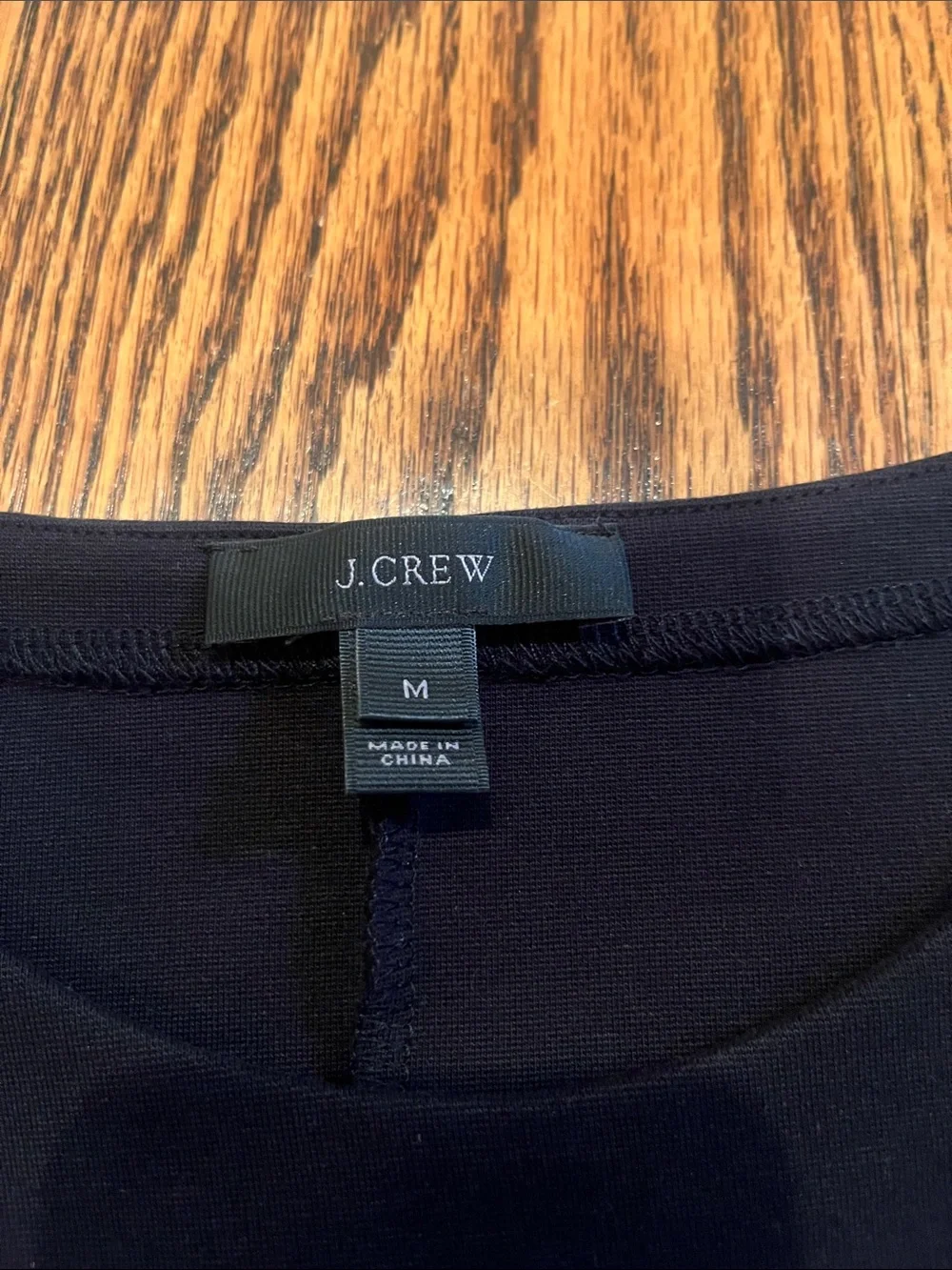 J. Crew Black Short-Sleeve Peplum Top
